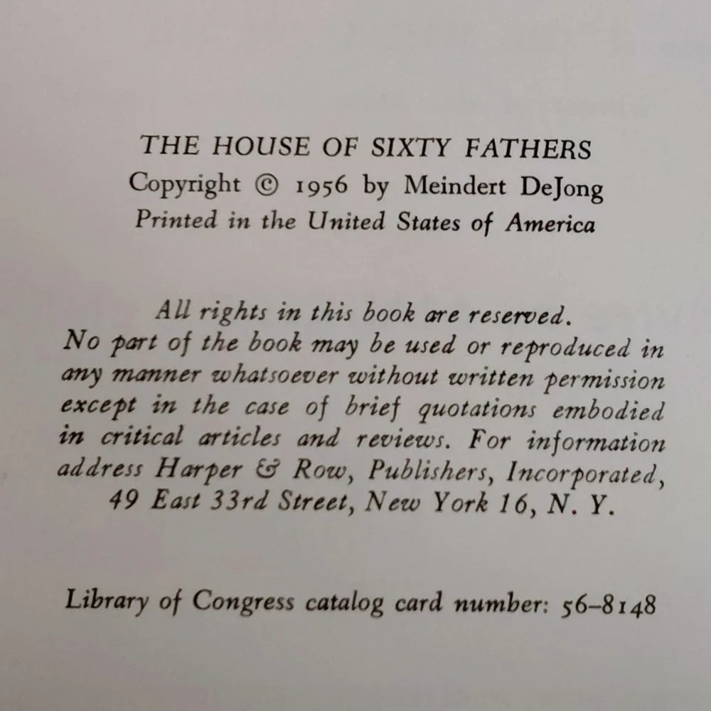 The House‎ of Sixty Fathers Meindert Dejong pics  by Maurice Sendak Hardcover